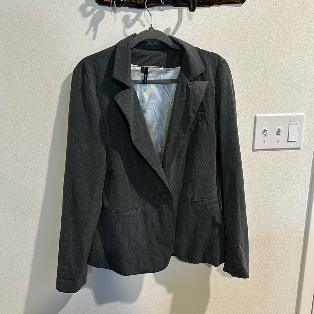 Gray Blazer Jacket